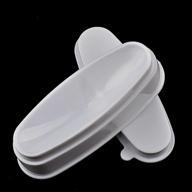 💅 pvc nail dip container for nail dipping powder | jar tray with nail line mold | diy nail art tool in white logo