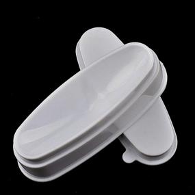 img 4 attached to 💅 PVC Nail Dip Container for Nail Dipping Powder | Jar Tray with Nail Line Mold | DIY Nail Art Tool in White