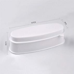 img 1 attached to 💅 PVC Nail Dip Container for Nail Dipping Powder | Jar Tray with Nail Line Mold | DIY Nail Art Tool in White