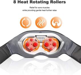 img 3 attached to 🌞 Sunanth Shiatsu Back and Neck Massager: Heat, Deep Tissue Massage for Ultimate Pain Relief at Home, Office and Car