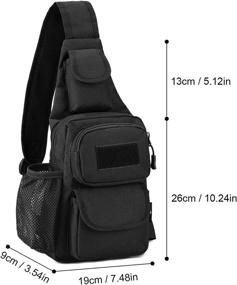 img 2 attached to 🎒 Tactical Water Resistant Crossbody Travel Backpack by CamGo