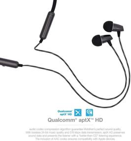 img 3 attached to 🎧 Беспроводные Bluetooth-наушники MobiFren Seiren Hi-Res Stereo Apt-X HD Sound с смартфонным мобильным приложением - магнитными заушными вкладышами, влагозащищенными спортивными наушниками для бега [Seiren Soul]