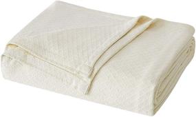 img 4 attached to 🛌 Unveiling the Charisma Deluxe Woven Cotton Blanket: King-sized Luxury in Ivory