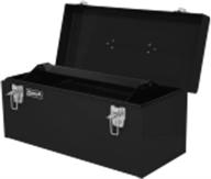 🔧 ящик для инструментов homak из стали с плоской крышкой 20 дюймов: прочный, съемный лоток, в стильном черном цвете (bk00120920) логотип