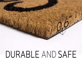 img 3 attached to 🏠 Coco Coir Door Mat with Durable Backing, Home Sweet Home Doormat, 17”x30” Size, Easy to Clean Entry Mat, Attractive Color and Sizing for Outdoor and Indoor Uses, Enhancing Your Home Decor