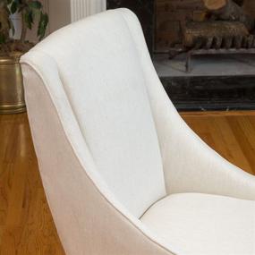 img 2 attached to 🪑 Natural Fabric Dining Chair by Christopher Knight Home