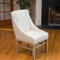 🪑 natural fabric dining chair by christopher knight home logo