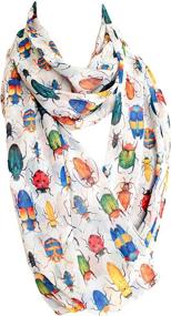 img 2 attached to Versatile Etwoas Infinity Scarf Circle: Colorful Addition to Women's Accessories Collection