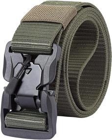 img 4 attached to Optimized Tactical Magnetic Release Buckle for Men's Belts and Accessories