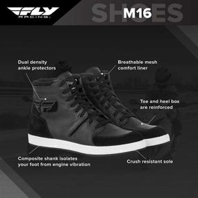 img 3 attached to 🏍️ Fly Racing Leather Street M16 Riding Shoes