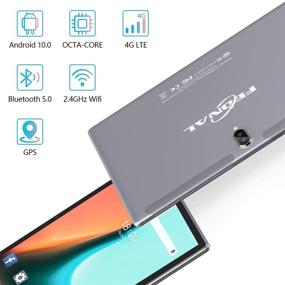 img 2 attached to 📱 2021 Latest Update: 10 Inch Android Tablet, 4G Phone, 64GB+4GB Storage, Octa-Core Processor, 13MP Camera, Dual SIM Slot, GPS, WiFi, Bluetooth, 1080P HD (Gray)