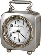 ⏰ enhanced howard miller kegan table clock - quartz alarm movement with dial light for added convenience logo