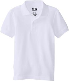 img 1 attached to 👕 Boys' Little Short Sleeve Pique Clothing by KHQ