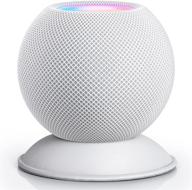 держатель для apple homepod mini topmade - столик, подставка для стойки держателя на стене для колонки, совместимый с apple homepod mini - держатель для настольной стойки с защитой от царапин и антискользящей подкладкой, экономящий место, подставка для колонки. логотип