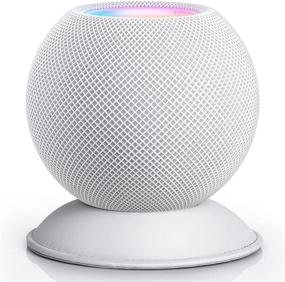 img 4 attached to Держатель для Apple HomePod Mini TopMade - столик, подставка для стойки держателя на стене для колонки, совместимый с Apple HomePod Mini - держатель для настольной стойки с защитой от царапин и антискользящей подкладкой, экономящий место, подставка для колонки.