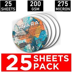 img 3 attached to 🖼️ NARA Alcohol Ink Paper - Ideal for Alcohol Ink Painting - 6" Circle - 275 microns/200 GSM - Medium Paper - 10 Sheets - 100% Stain-Free