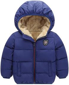 img 4 attached to Jacket Windproof Snowsuit Winter Outerwear