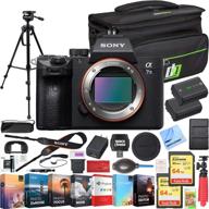 📷 sony a7 iii full frame mirrorless camera bundle with travel bag, memory cards, editing suite, and accessories - 18 items logo