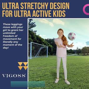 img 2 attached to 👖 VIGOSS Leggings: Stylish Patterns for Girls' Clothing and Stretchy Comfort