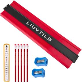 img 4 attached to 📏 Versatile Contour Gauge 20 inch, Perfect for Accurate Copying of Various Irregular Shapes, Widened Version Ideal for Carpenters, Bricklayers, and More