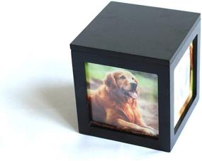 img 3 attached to 🐾 Heavenly Home Pet Keepsake Multiple Photo Cube Pet Urn - Preserve Memories with 1 to 4 Pictures - Cremation Memorial for Pet Lovers - Acrylic Glass Photo Protector - Resting Place for Beloved Cat or Dog