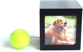 img 1 attached to 🐾 Heavenly Home Pet Keepsake Multiple Photo Cube Pet Urn - Preserve Memories with 1 to 4 Pictures - Cremation Memorial for Pet Lovers - Acrylic Glass Photo Protector - Resting Place for Beloved Cat or Dog