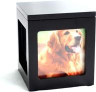 🐾 heavenly home pet keepsake multiple photo cube pet urn - preserve memories with 1 to 4 pictures - cremation memorial for pet lovers - acrylic glass photo protector - resting place for beloved cat or dog logo