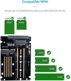 img 2 attached to ORICO mSATA/M.2 NGFF SSD (SATA Based) to 2.5-Inch SATA 💾 3 Aluminum External Hard Drive Enclosure Adapter Converter - MS2TS SSD Reader