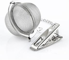 img 3 attached to 🍵 Stainless Steel Tea Infuser Set - 4 PCS Ball Mesh Strainers with Extended Chain Hook and Clip for Brewing Fine Loose Tea and Spices