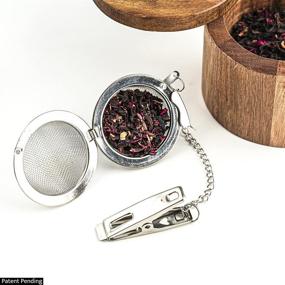 img 2 attached to 🍵 Stainless Steel Tea Infuser Set - 4 PCS Ball Mesh Strainers with Extended Chain Hook and Clip for Brewing Fine Loose Tea and Spices