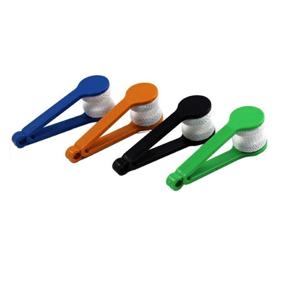 img 2 attached to 👓 5-Pack Mini Sun Glasses Eyeglass Microfiber Cleaning Clip: Effective Soft Brush Cleaning Tool for Spectacles & Eyeglasses