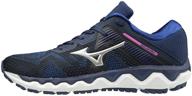 mizuno womens horizon running wine cayenne women's shoes logo