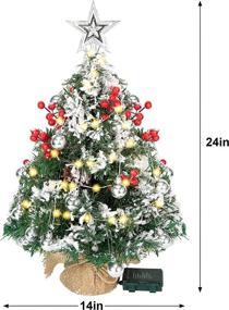 img 1 attached to Tabletop Christmas Artificial Ornaments Decorations Seasonal Decor for Trees