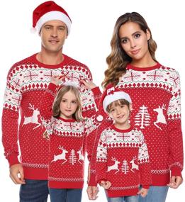 img 4 attached to 🎅 Totatuit Matching Christmas Sweaters: Stylish Boys' Clothing for Holiday Sweater Parties