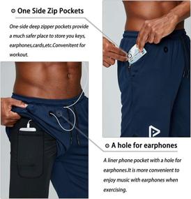 img 3 attached to Pinkbomb Men's 2 in 1 Running Shorts: Perfect Gym Workout Shorts with Quick Dry Technology and Convenient Phone Pocket