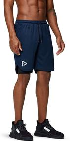 img 1 attached to Pinkbomb Men's 2 in 1 Running Shorts: Perfect Gym Workout Shorts with Quick Dry Technology and Convenient Phone Pocket