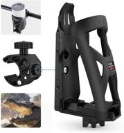 🏍️ 360 rotation motorcycle cup holder with crocodile-bite clamp - waterproof and mud-proof for motorcycle, atv, scooter, boat, bike, wheelchair, walker, golf cart - kemimoto cup holder logo