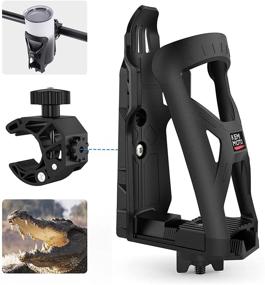 img 4 attached to 🏍️ 360 Rotation Motorcycle Cup Holder with Crocodile-Bite Clamp - Waterproof and Mud-Proof for Motorcycle, ATV, Scooter, Boat, Bike, Wheelchair, Walker, Golf Cart - kemimoto Cup Holder