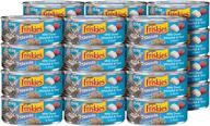 🐱 purina friskies wet cat food: shreds with ocean whitefish & tuna in sauce - (24) 5.5 oz. cans for optimal feline nutrition logo