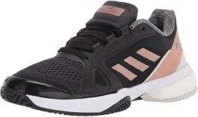 img 4 attached to Adidas Barricade Boost Black Copper Women's Shoes in Athletic