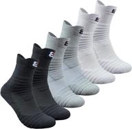 🏀 belisy men's performance compression athletic socks 6-pack for basketball and running logo