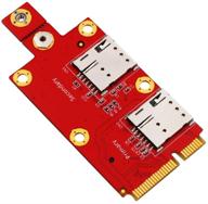 📶 адаптер 5g m.2 key b к mini pci-e с двумя слотами под nano sim-карты для модулей 3g/4g/5g - timack логотип