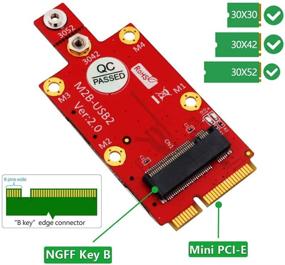 img 1 attached to 📶 Адаптер 5G M.2 Key B к Mini PCI-E с двумя слотами под Nano SIM-карты для модулей 3G/4G/5G - Timack