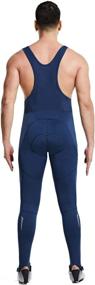 img 2 attached to 🚴 Warm and Comfortable: BALEAF Men's Thermal Cycling Bib Tights with 3D Padding - Perfect Winter Gear for Cold Weather Cycling