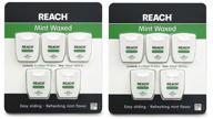 reach mint waxed dental floss 100 yards (pack of 10): optimal oral health with extended supply logo