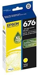 img 2 attached to 🟨 Epson 676XL Yellow Ink Cartridge with DURABrite Ultra for Inkjet Printers