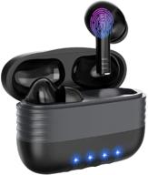 🎧 ultimate wireless headphones: true wireless earphones bluetooth 5.0 with 25h playtime, mic & charging case logo