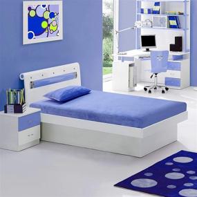 img 4 attached to 🛏️ IRVINE HOME COLLECTION Twin Size 6-inch Gel Memory Foam Mattress with Free Matching Pillow - Medium Firm, Cool Sleep, CertiPUR-US Certified - Ideal for Kids, Bunk Beds, Trundles, Campers, Daybeds - Blue