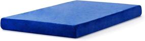 img 3 attached to 🛏️ IRVINE HOME COLLECTION Twin Size 6-inch Gel Memory Foam Mattress with Free Matching Pillow - Medium Firm, Cool Sleep, CertiPUR-US Certified - Ideal for Kids, Bunk Beds, Trundles, Campers, Daybeds - Blue