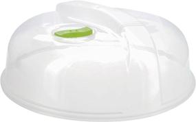 img 2 attached to 🍽️ Ram-Pro Plastic Microwave Plate Cover with Steam Vented Clear Lid for Spatter Guard Protection